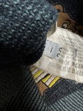 90s Carlo Colucci Strickpullover "Summer Business Collection" Dollar Monogramm Made In Germany Grau M-L
