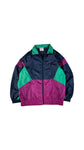 Vintage Adidas Sportjacke 90s Nylon Navy Grün D7 L-XL