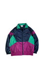 Vintage Adidas Sportjacke 90s Nylon Navy Grün D7 L-XL