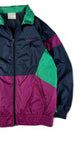 Vintage Adidas Sportjacke 90s Nylon Navy Grün D7 L-XL