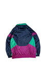 Vintage Adidas Sportjacke 90s Nylon Navy Grün D7 L-XL
