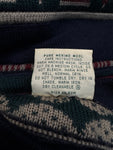 90s Toorallie Strickpullover 3D Wave Knit Merino Made In Australia Erdtöne XL