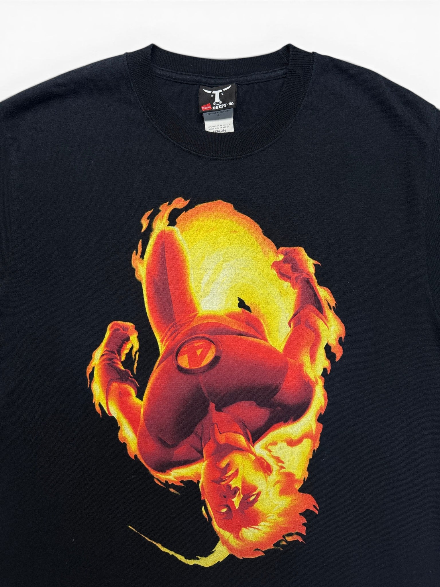 2004 Marvel Shirt Human Torch By Graphitti Schwarz
