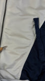 Vintage Adidas Sportjacke 90s Training Weiß Dunkelblau D5 M