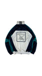 Vintage Adidas Sportjacke 90s Training Weiß Dunkelblau D5 M