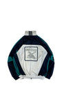 Vintage Adidas Sportjacke 90s Training Weiß Dunkelblau D5 M