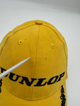 Vintage Dunlop Cap Promo Racing Gelb Schwarz