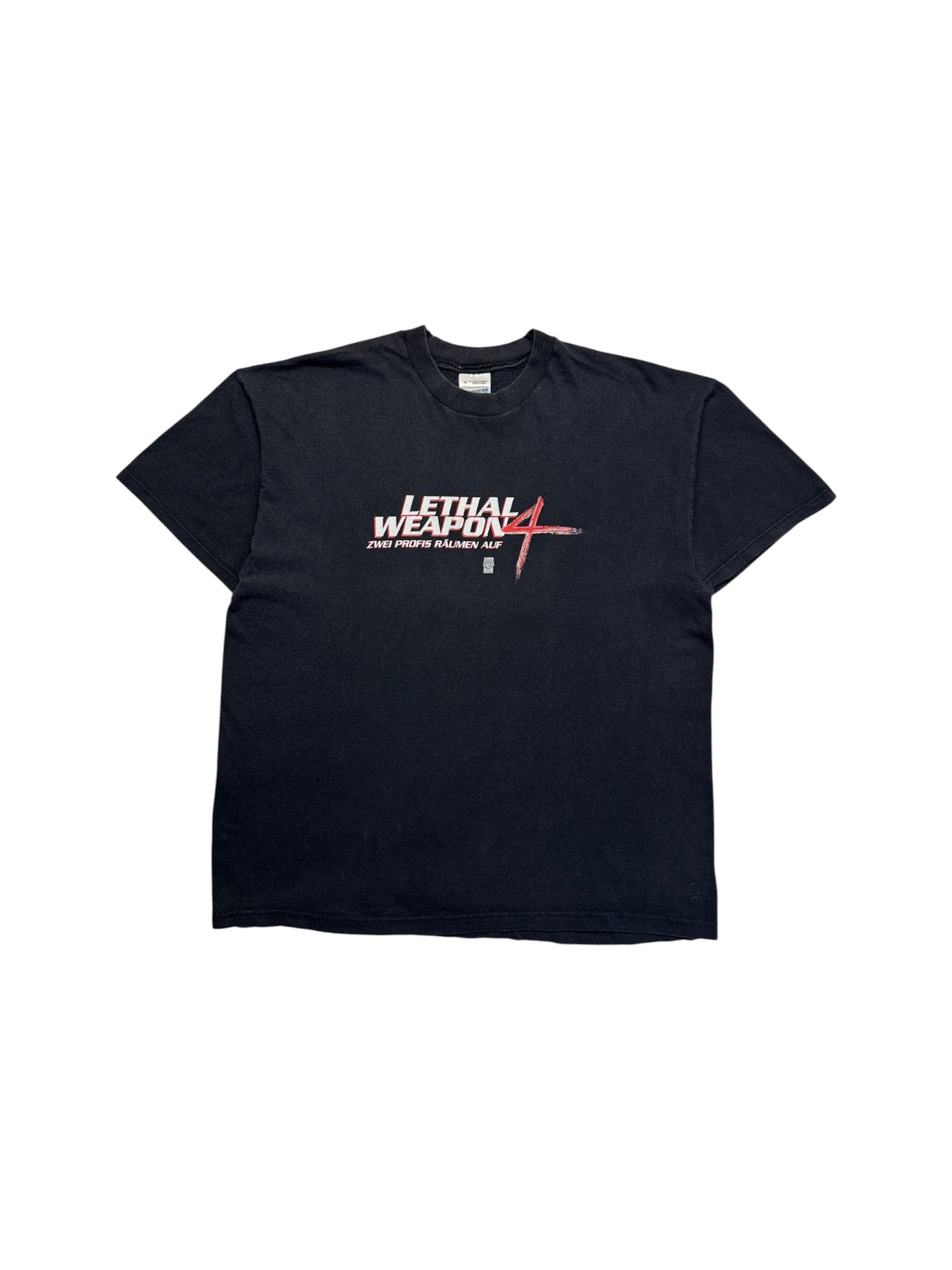 1998 Screen Stars Shirt Lethal Weapon 4 - Zwei Profis räumen auf Schwarz