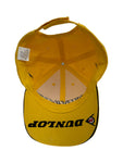 Vintage Dunlop Cap Promo Racing Gelb Schwarz