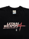 1998 Screen Stars Shirt Lethal Weapon 4 - Zwei Profis räumen auf Schwarz