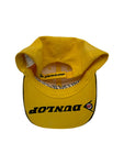 Vintage Dunlop Cap Promo Racing Gelb Schwarz