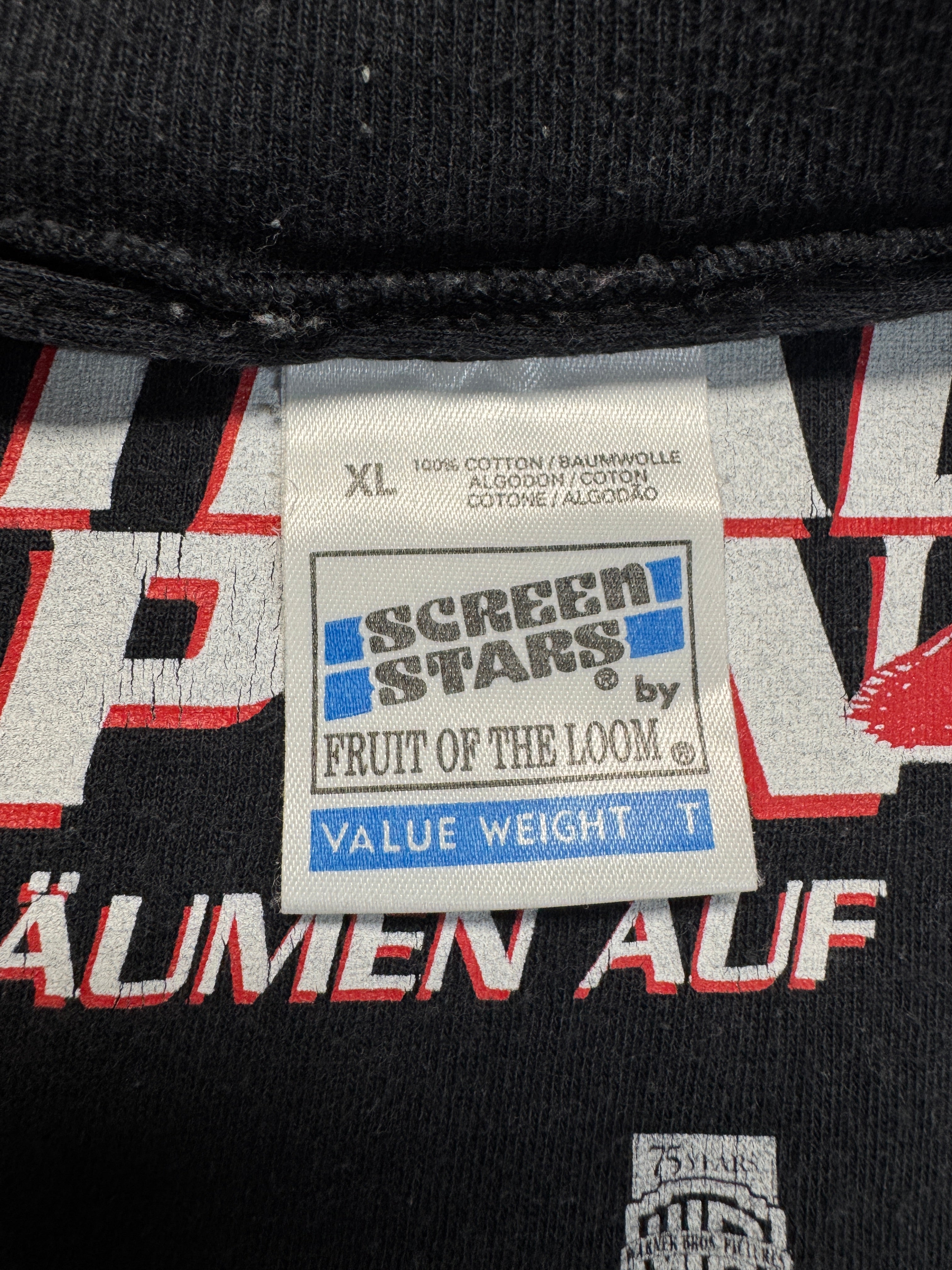 1998 Screen Stars Shirt Lethal Weapon 4 - Zwei Profis räumen auf Schwarz