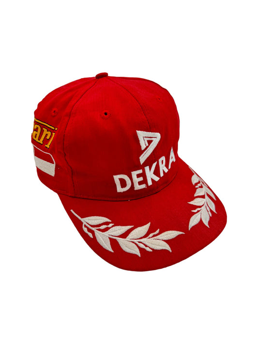 Vintage Formel 1 Cap Dekra x Ferrari x Michael Schuhmacher Rot