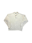 80s Hugo Boss Strickpullover 3D Knit "Money Money Rockefeller" Weiß 54 XL-XXL