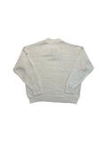 80s Hugo Boss Strickpullover 3D Knit "Money Money Rockefeller" Weiß 54 XL-XXL