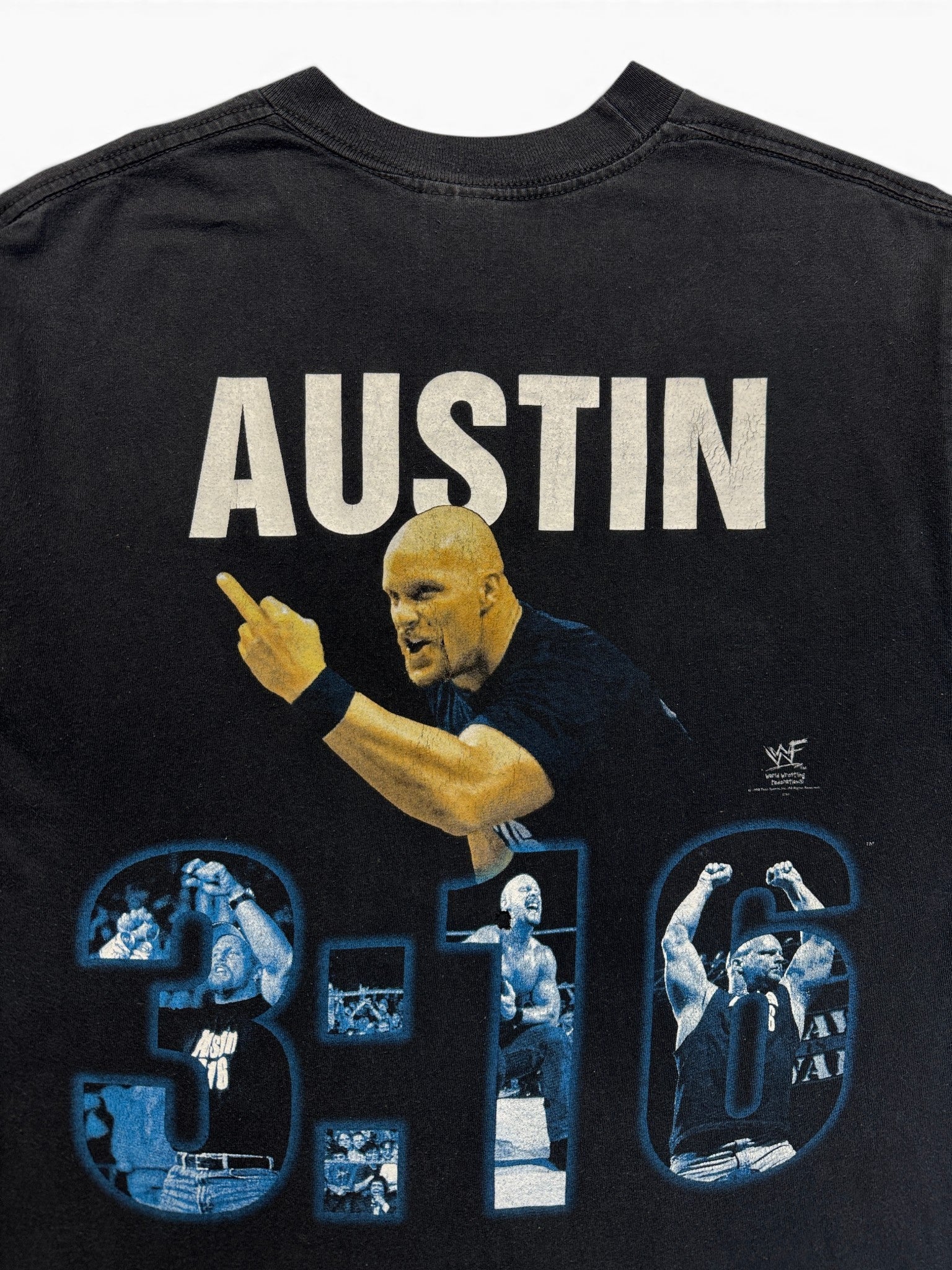 1998 WWE Shirt Stone Cold Steve Austin Schwarz