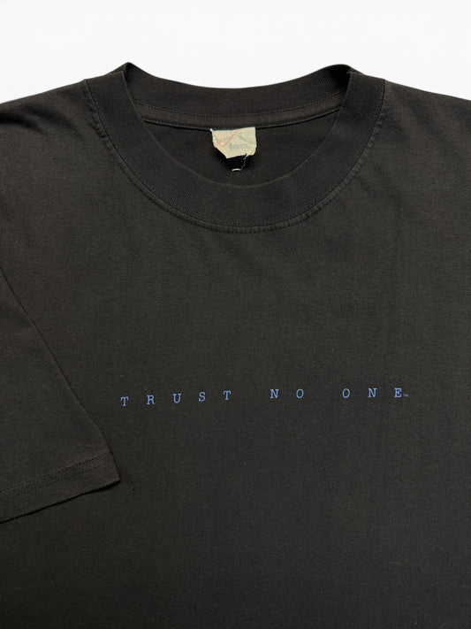 1995 Twentieth Century Shirt X Files "Trust no one" Schwarz