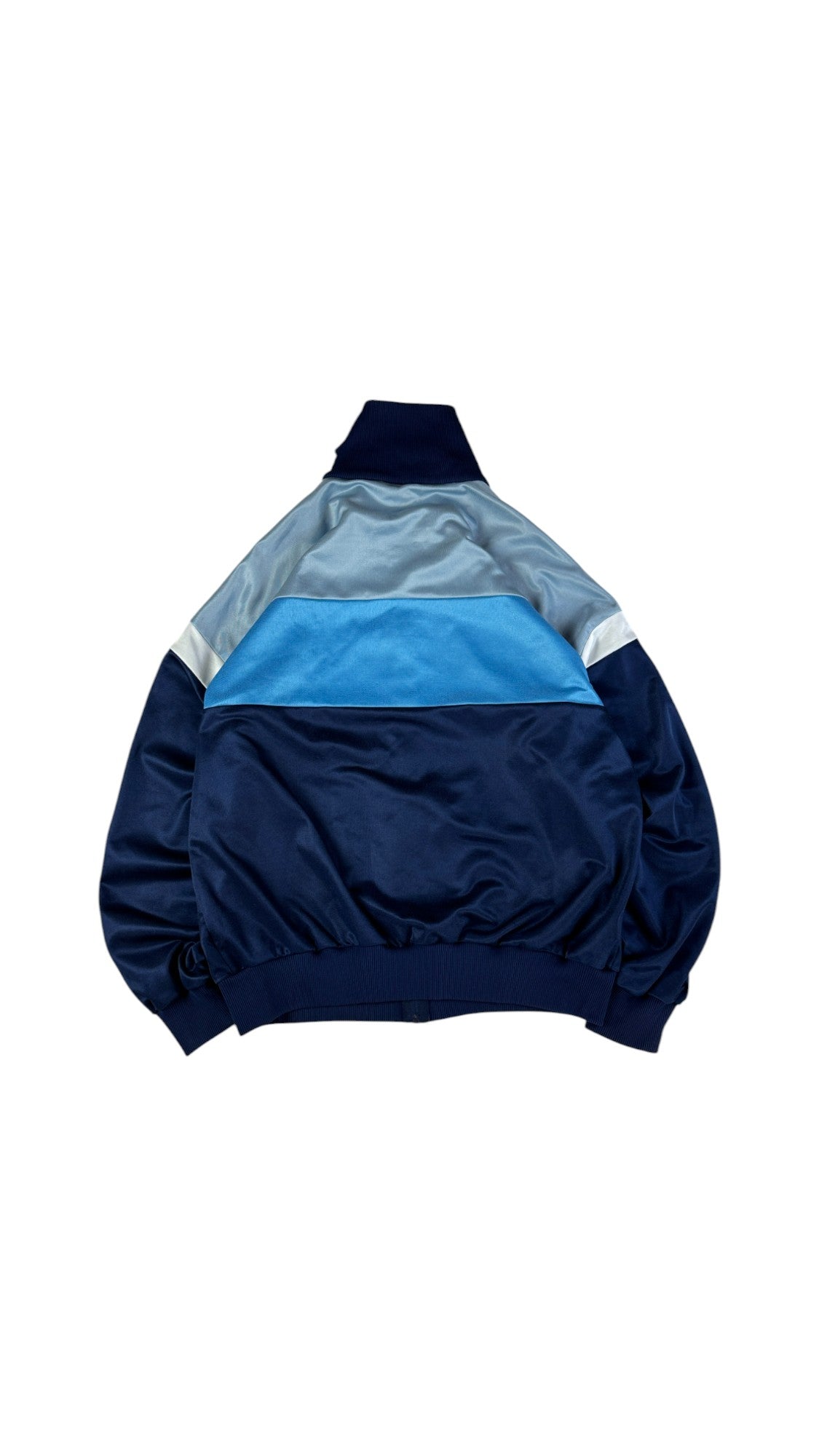 Vintage Adidas Sportjacke 80s Made In Ungarn Blau Grau D56 XL-XXL