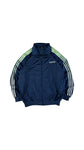 Vintage Adidas Sportjacke 90s Big Trefoil Navy Grün D7 L-XL