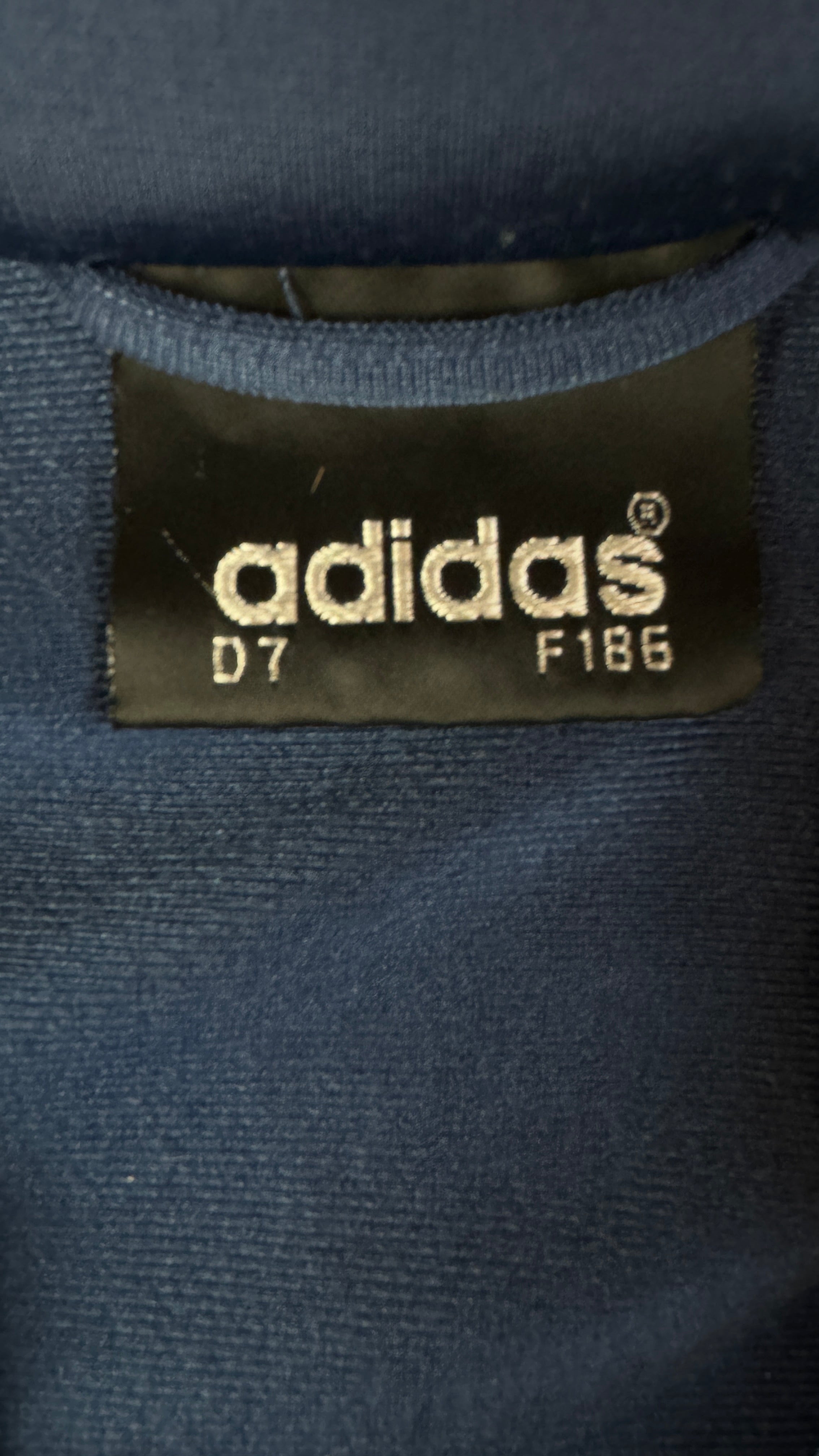 Vintage Adidas Sportjacke 90s Big Trefoil Navy Grün D7 L-XL