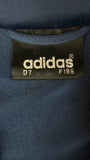 Vintage Adidas Sportjacke 90s Big Trefoil Navy Grün D7 L-XL