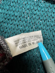 80s Carlo Colucci Strickpullover Mit Schurwolle Made In West Germany Grau Rot XL-XXL