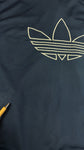 Vintage Adidas Sportjacke 90s Big Trefoil Navy Grün D7 L-XL