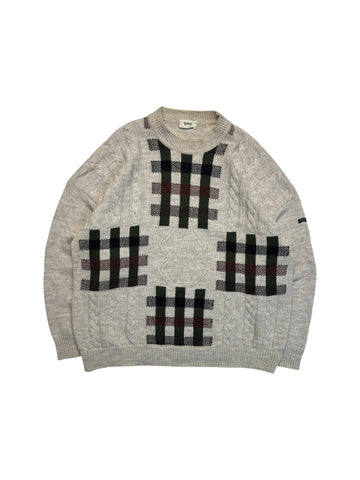 90s Hugo Boss Strickpullover Mit Schurwolle Hellbraun 56 XXL-XXXL
