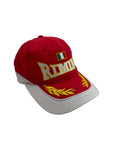 Vintage Racing Cap Rimini Italien Rot 58cm