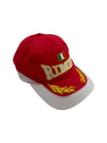 Vintage Racing Cap Rimini Italien Rot 58cm