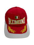 Vintage Racing Cap Rimini Italien Rot 58cm