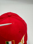 Vintage Racing Cap Rimini Italien Rot 58cm