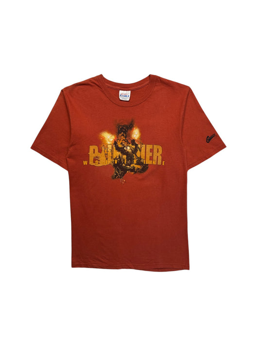 00s Marvel Shirt Punisher & Wolverine Graphitti Orange/Rot