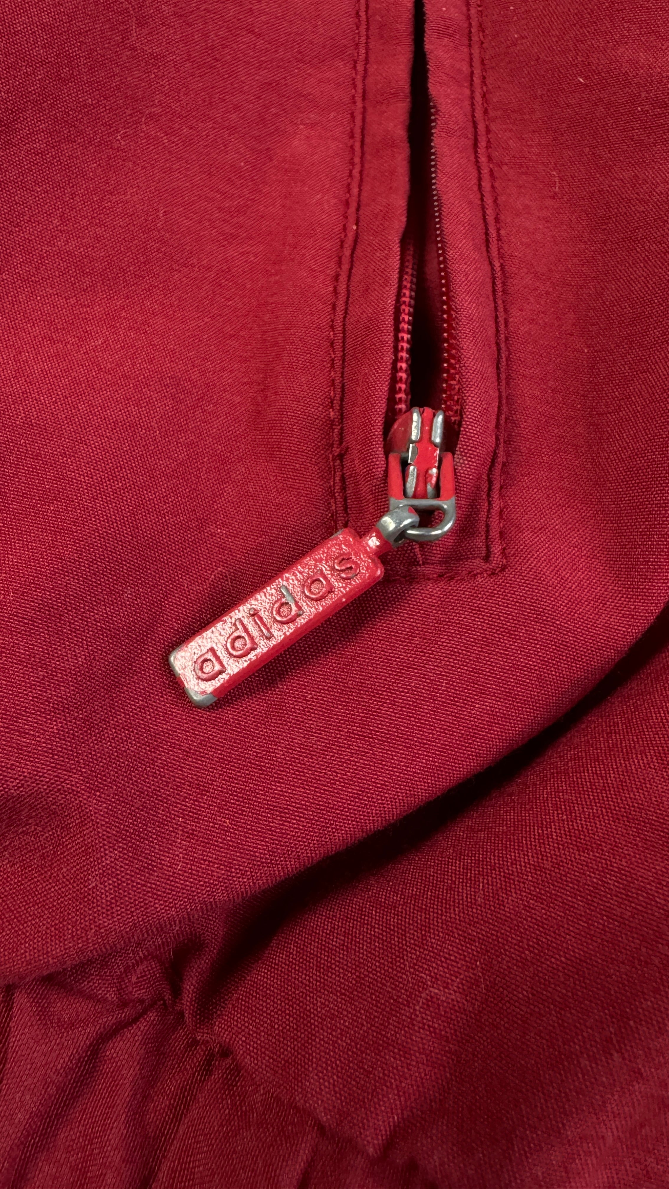 Vintage Adidas Sportjacke 90s Basic Rot D5 M