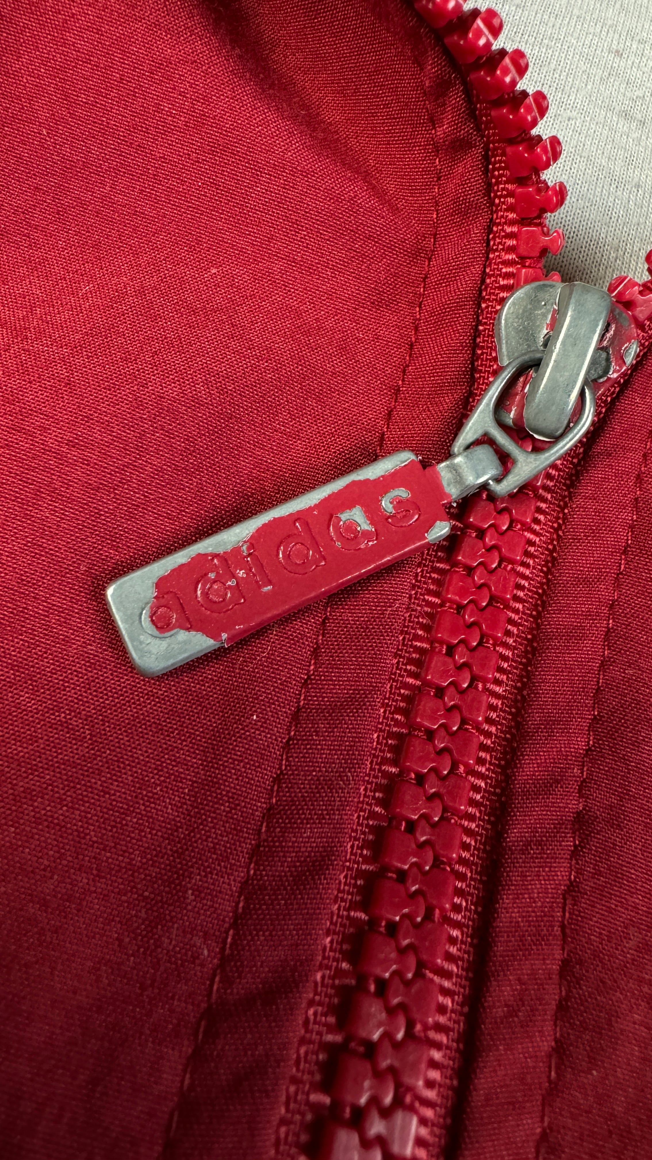 Vintage Adidas Sportjacke 90s Basic Rot D5 M