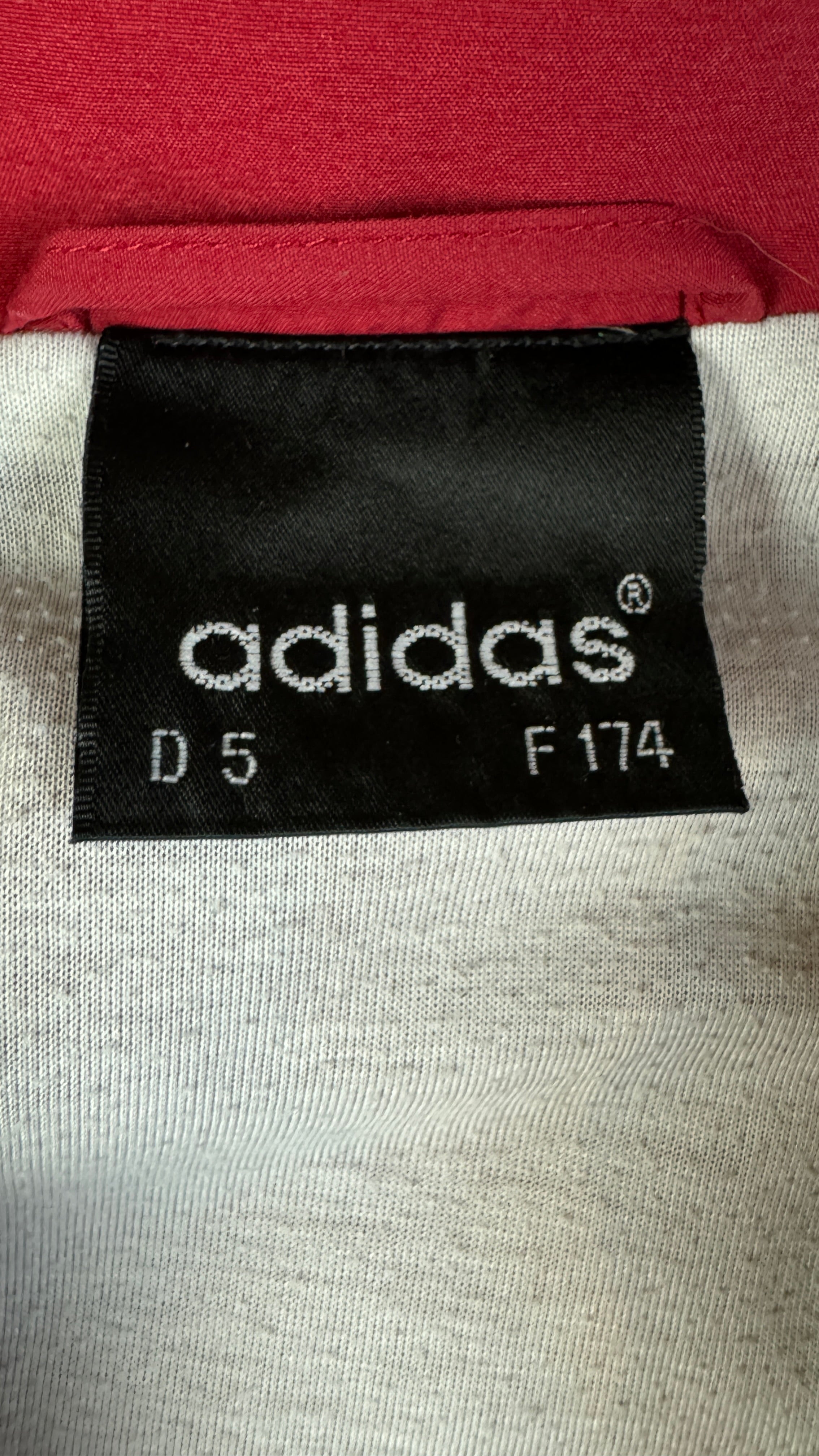 Vintage Adidas Sportjacke 90s Basic Rot D5 M