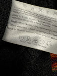 90s Carlo Colucci Strickpullover 3D Knit Merinowolle Made For Japan Rot Schwarz M-L