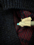 80s Hugo Boss Strickpullover Mit Schurwolle Und Seide Made In Italy Lila Grün M-L