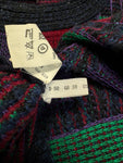 80s Hugo Boss Strickpullover Mit Schurwolle Und Seide Made In Italy Lila Grün M-L