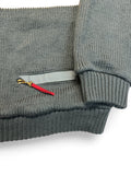 90s SOS Sportswear Of Sweden Troyer "Sample not for sale" Mit Wolle Salmi Zip Grau Bunt L