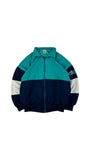 Vintage Adidas Sportjacke 80s Navy Türkis D4 S-M