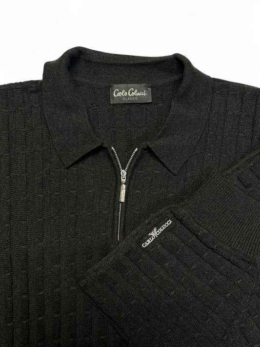 90s Carlo Colucci Troyer Made For Japan Schwarz 56 XXL-XXXL