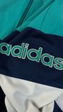 Vintage Adidas Sportjacke 80s Navy Türkis D4 S-M