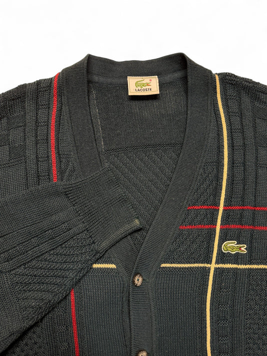 90s Lacoste Cardigan Mit Schurwolle Grün M-L