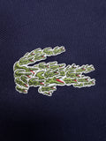 Lacoste Polo Shirt Langarm Stacked Crocodile Dunkelblau L