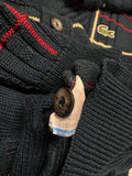 90s Lacoste Cardigan Mit Schurwolle Grün M-L