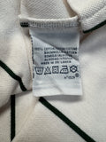 90s Ralph Lauren Polo Shirt Custom Fit Gestreift Weiß Grün M