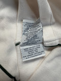 90s Ralph Lauren Polo Shirt Custom Fit Gestreift Weiß Grün M