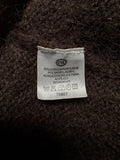 80s C&A Damen Cardigan Mit Mohair Braun M-L