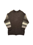 80s C&A Damen Cardigan Mit Mohair Braun M-L